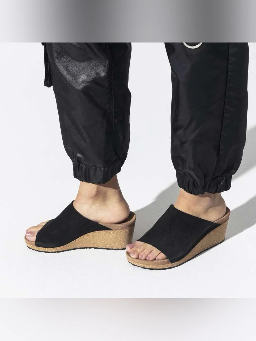 BIRKENSTOCK Papillio “Namica” leather wedges